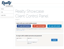 Tablet Screenshot of clients.realtyshowcase.tv